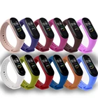 Ремешок для Xiaomi Mi Band 6, 5, 4, 3, силиконовый сменный Браслет Для Xiaomi Band 4, MiBand 6, 5, 4, 3, цветной ремешок из ТПУ на запястье