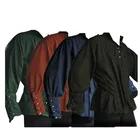 Мужской костюм для косплея, костюм пирата эпохи средневекового Ренессанса, рубашка со шнуровкой, бандажный Топ, одежда для взрослых среднего возраста