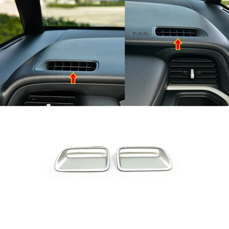 

ABS Matte/Carbon Fiber For Honda Fit Jazz 2020 2021 Car Accessories Front Small Air Outlet Decoration Cover Trim LHD Car Styling