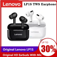 original lenovo lp1s tws wireless earphone bluetooth upgraded version 5 0 dual stereo touch control 300mah for iosandroid