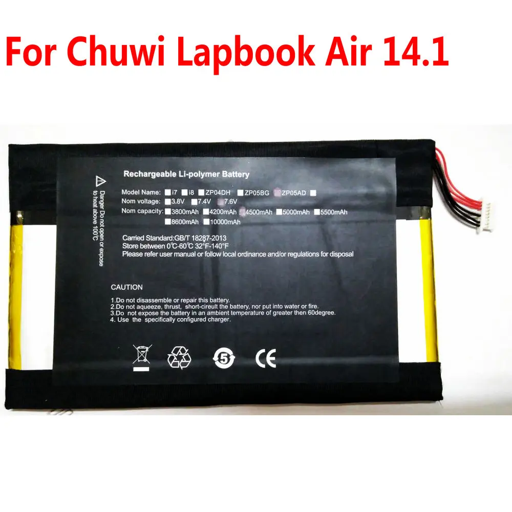 Высокое качество 7 6 V 4500mAh CL NA14 40110180 Аккумулятор для Chuwi Lapbook 14 1 Tablet батарейки