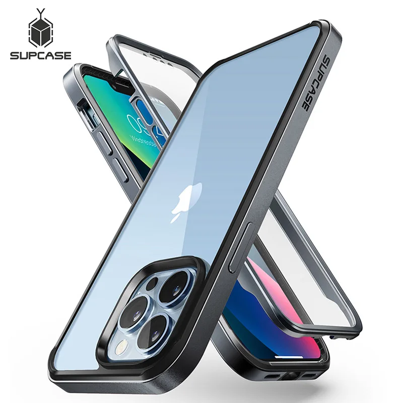 

SUPCASE для iPhone 13 Pro Чехол 6,1 дюймов (выпуск 2021 года) UB Edge Pro тонкая рамка Прозрачный задний Чехол со встроенным защитным экраном