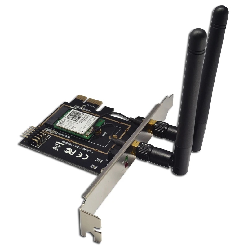 M.2 Wifi Adapter M2 Ngff Key A-E To Mini Pci Express Raiser PCI-E 1X NGFF Wireless Support 2230 2242 Pcie Network Card | Электроника