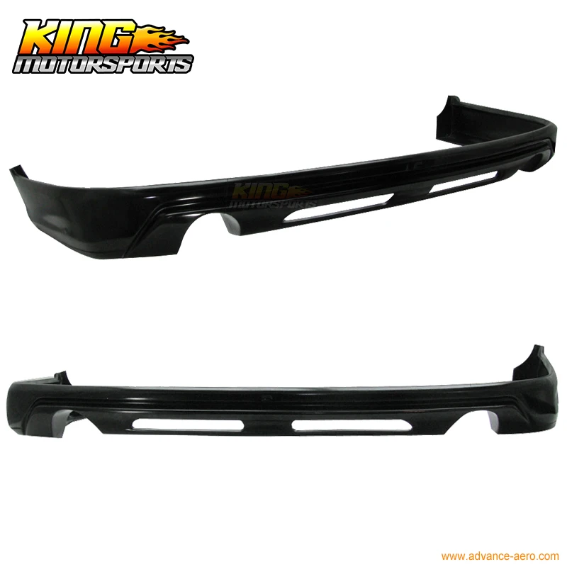 Подходит для 98 02 HONDA ACCORD 2 дверный купе PU черный задний бампер комплект губ|rear bumper