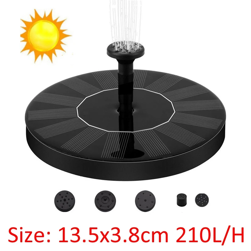 380л/ч Плавающий Солнечный фонтан сад бассейн пруд наружное украшение панели