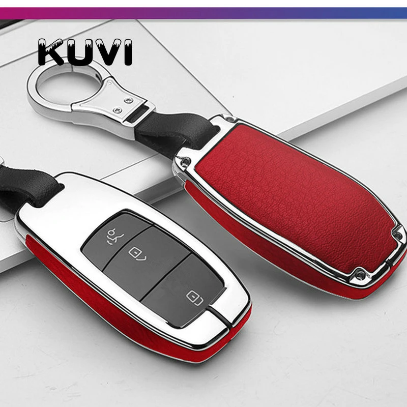 Чехол для автомобильного ключа из сплава и кожи защитный чехол кольцо Mercedes Benz 2017 E