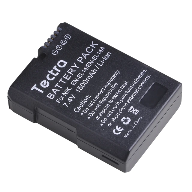 Зарядное устройство на 1500 мА · ч с двумя USB-портами и ЖК-дисплеем для Nikon D3100 D3200 D3300