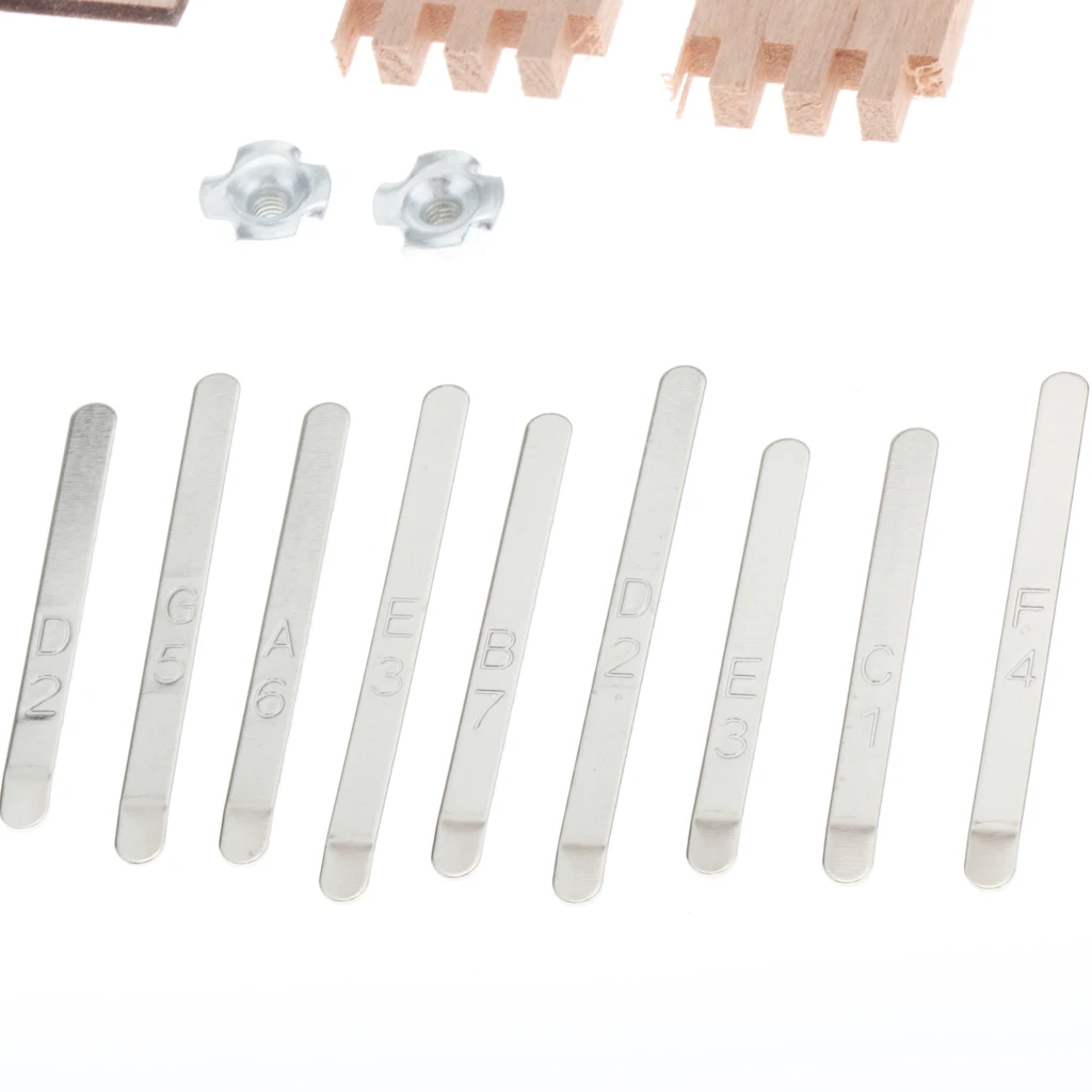 

10 Keys Kalimba Assembly Kalimba Parts Accessory as Crafts Wood Painting