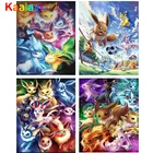 Алмазная 5D картина сделай сам, мультяшный Покемон, вышивка крестиком, полная круглаяквадратная Алмазная вышивка, мозаика, украшение для дома, художественный подарок Zs085