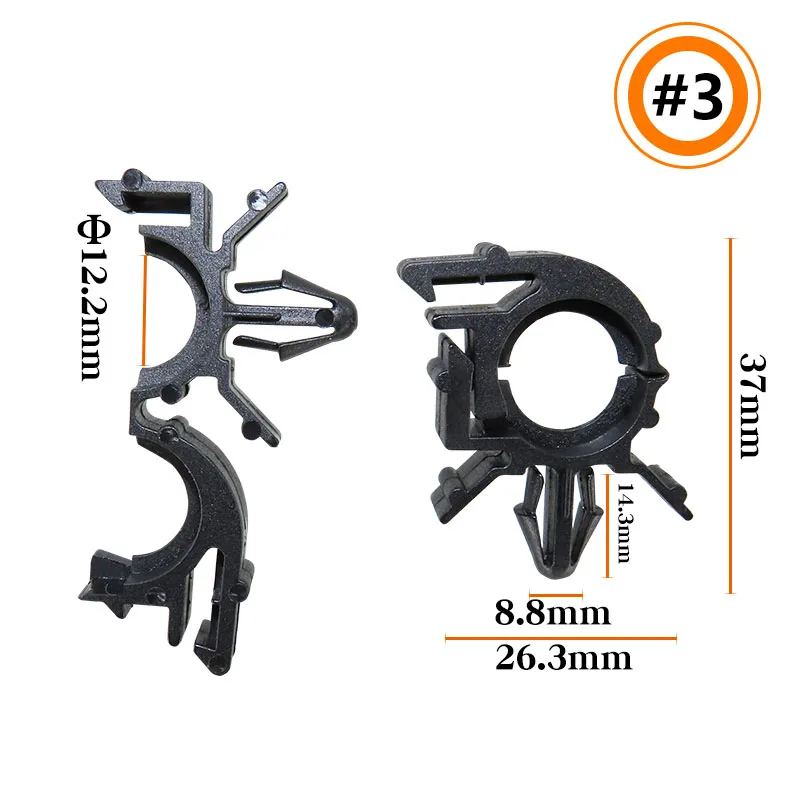 10/20 шт. автомобильный зажим для водопроводной трубы зажимы прокладки проводов Ford