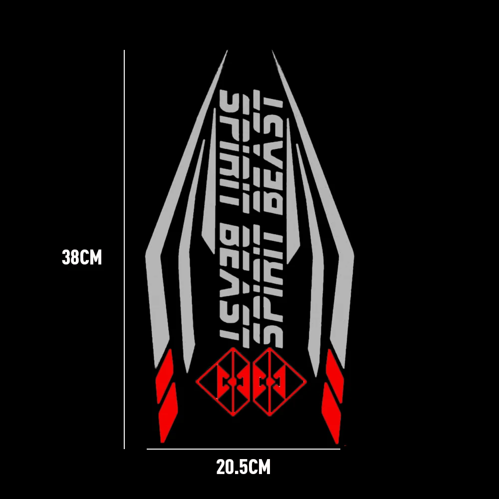 09 20.5-38CM SPIRIT BEAST мотоциклетная наклейка Moto Feul танк накладка мотоцикл наклейка s Мотокросс Pegatinas протектор - Цвет: 09 20.5-38CM