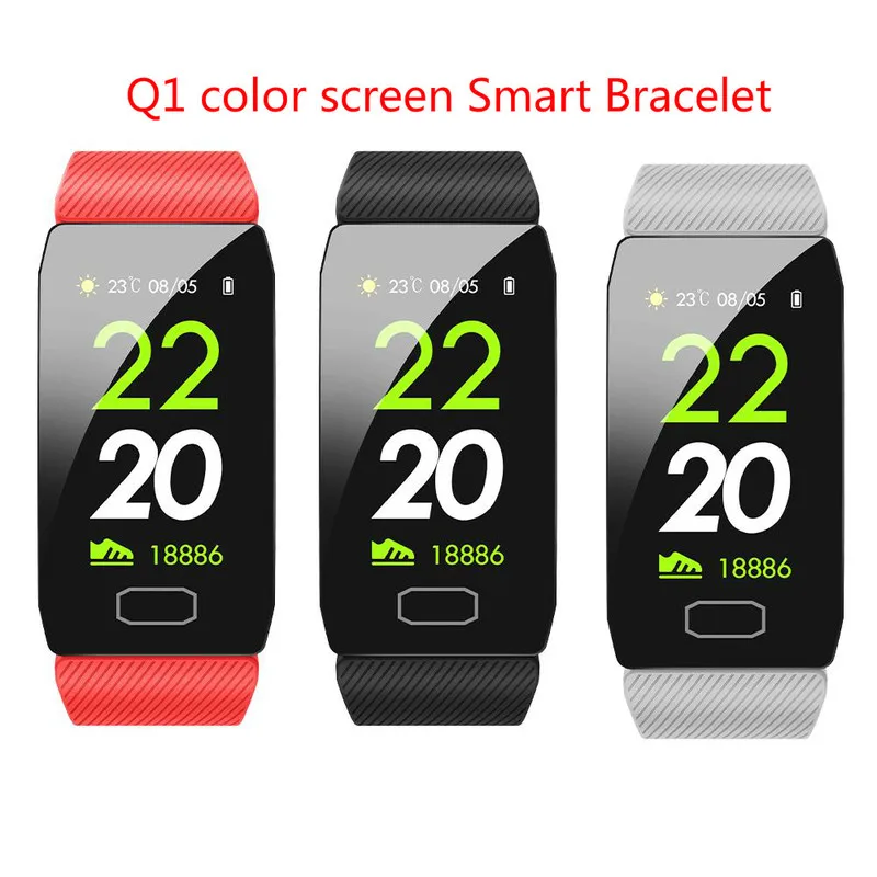 Q1 смарт браслет часы фитнес трекер пульсометр артериальное давление кислород