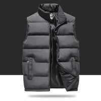 winter male jacket slim down cotton vests men sleeveless jacket men fashion casual solid brand warm vest jacket mens