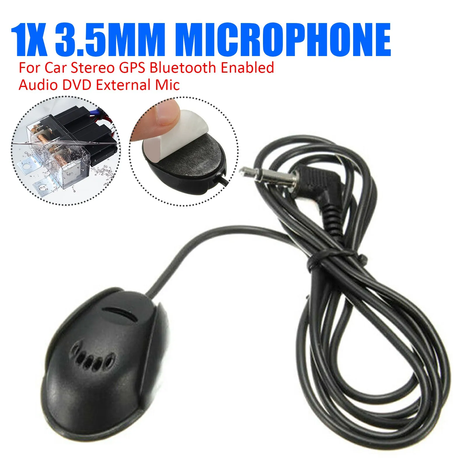 

1x3,5 мм микрофон для автомобильной стереосистемы GPS Bluetooth с поддержкой аудио DVD внешний микрофон