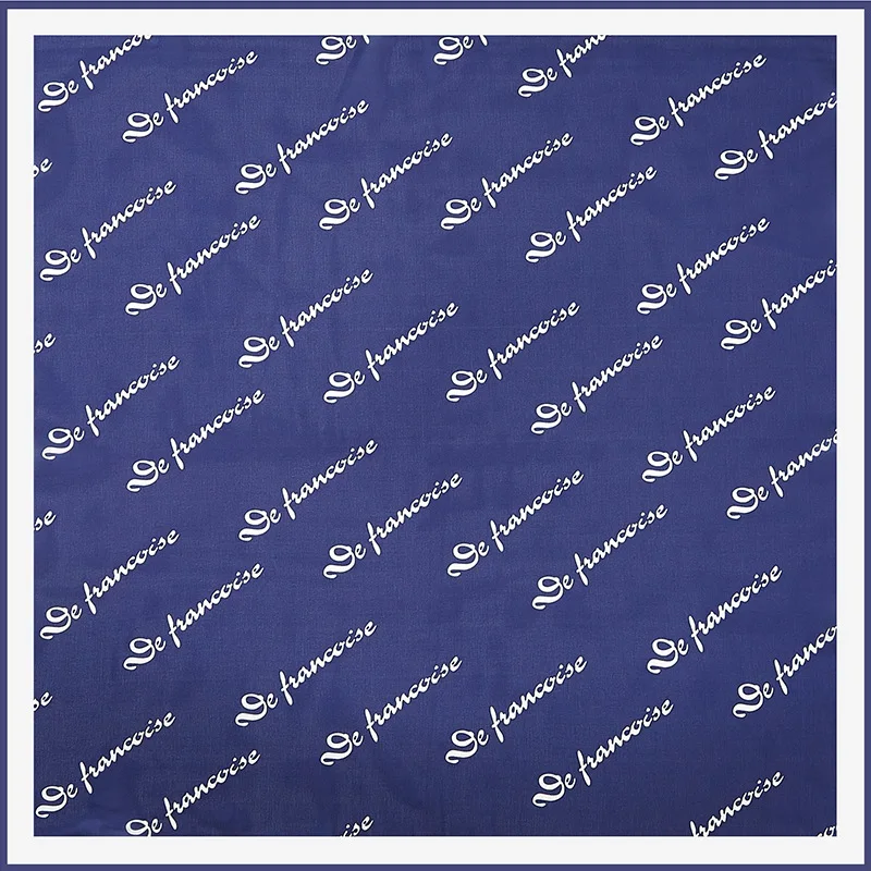 

2020 53x53 Ins English print Air hostess Print women Silk twill scarf Satin square tie ladies foulard femme towel bufanda shawl