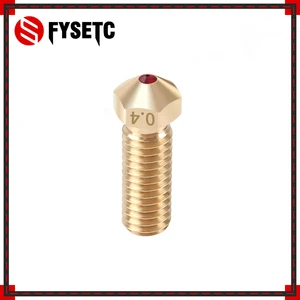 V6 вулкан красный распылитель 0,4 мм насадки высокого Температура Совместимость PETG из АБС-пластика для домашних животных с подвижными лапами из нейлона для E3D вулкан Hotend 1,75 мм нити