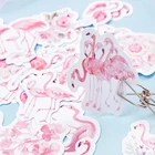 45 шт.упак. Kawaii Pink Flamingo Sticker Mini Paper Diary запечатывание этикеток Скрапбукинг декорация DIY стикеры для альбомов Канцтовары