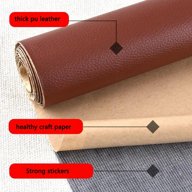 

100x137cm Large size Self Adhesive Leather Patch Sofa Repair Patches Stick-on No Ironing Subsidies PU Fabric Stickers Scrapbook