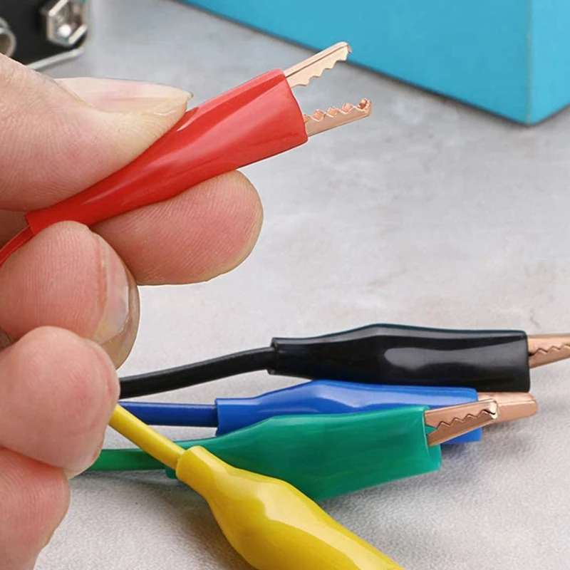 

5Pcs Multimeter Test Lead Set,Stackable Banana Plug to Alligator Clips Test Lead Cable for Electrical Testing 500V/5A