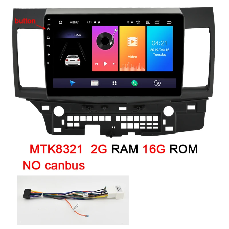8321 NO canbus AUTOTOP 2 Din Автомобильный мультимедийный радио Android 9,0 для Mitsubishi Lancer 2007- 10,1 дюймов Lancer DVD Автомобильный gps Видео плеер стерео - Цвет: 8321 NO canbus