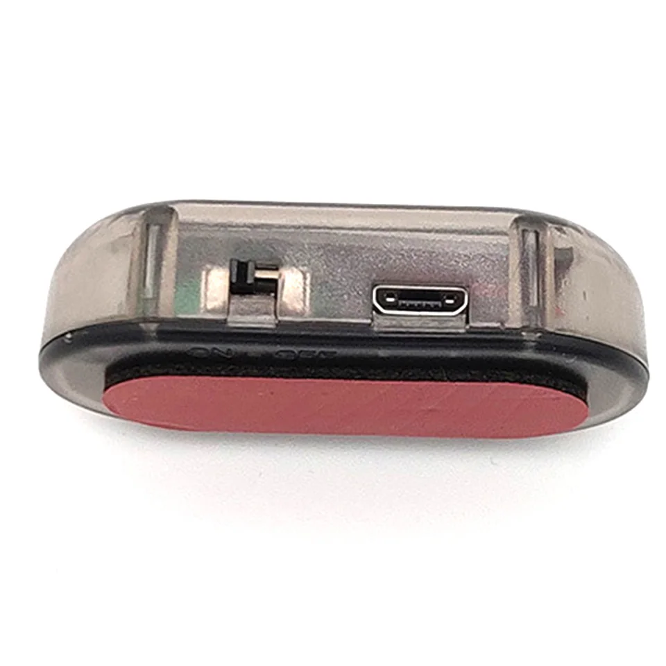 Солнечная USB Мощность автосигнализации светильник Анти-кражи Предупреждение мигающий поддельные Автомобильный светодиодный светильник вспышки мигает при красные, синие новое обновление