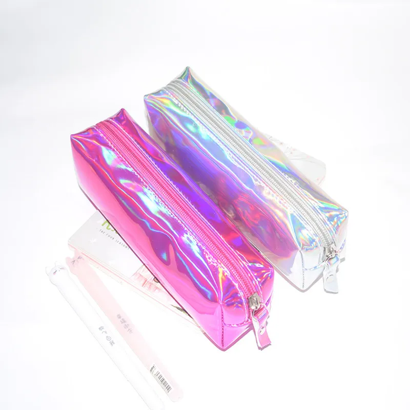 Переливающийся чехол для карандашей из искусственной кожи Корейская Сумочка