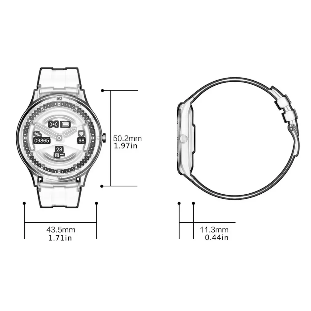 

S20 Smart Watch Men Women Full Touch Screen Waterproof Smartwatch Heart Rate Monitor Fitness Bracelet Fitness Wristwatch