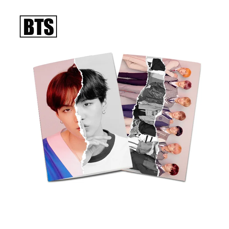 K pop Bangtan boys kawaii альбом карта персонажа ломо карты kpop фотокниги бродячие дети kpop - Цвет: notebook SUGA