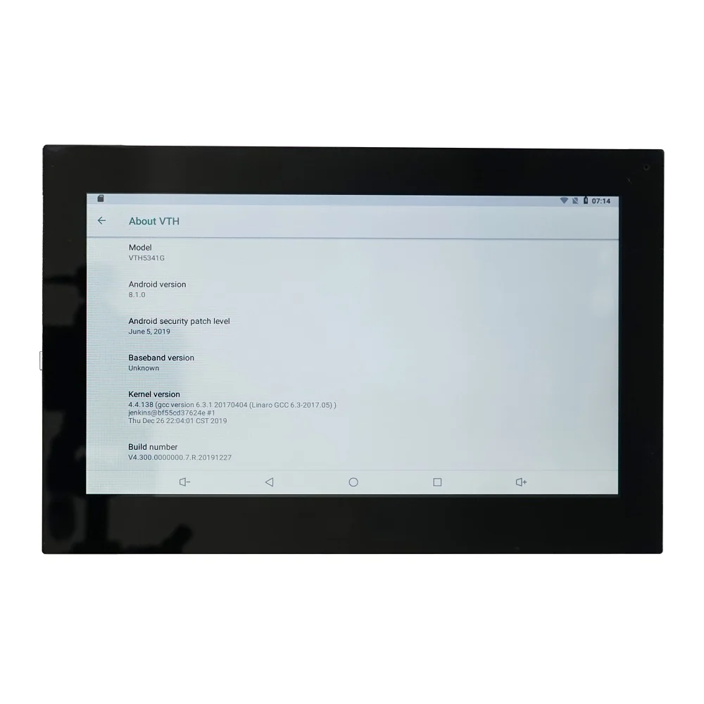 DH логотип VTH5341G W PoE(802.3af) андроид 10 дюймовый цифровой внутренний монитор видео