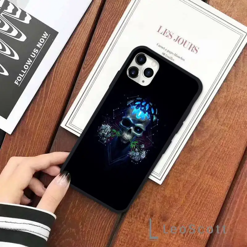

Skull tide avant-garde rock Phone Cases for iPhone 11 12 pro XS MAX 8 7 6 6S Plus X 5S SE 2020 XR Soft silicone