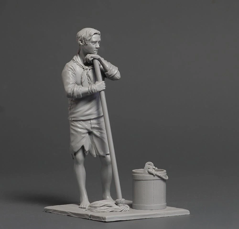 Фигурка из неокрашенной смолы в масштабе 1/24 фигурка пирата Yo Ho GK|Наборы для