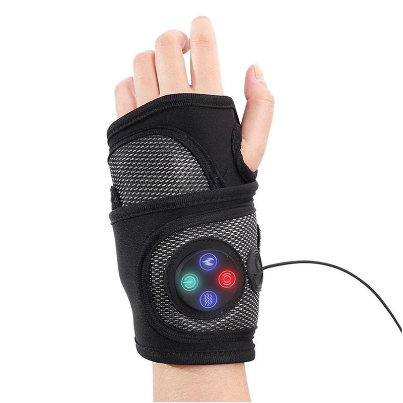 

USB Electric Wrist Brace Hand Compression Air Massager Heating Vibration Massage Tool Wrist Brace Hand Pain Relief