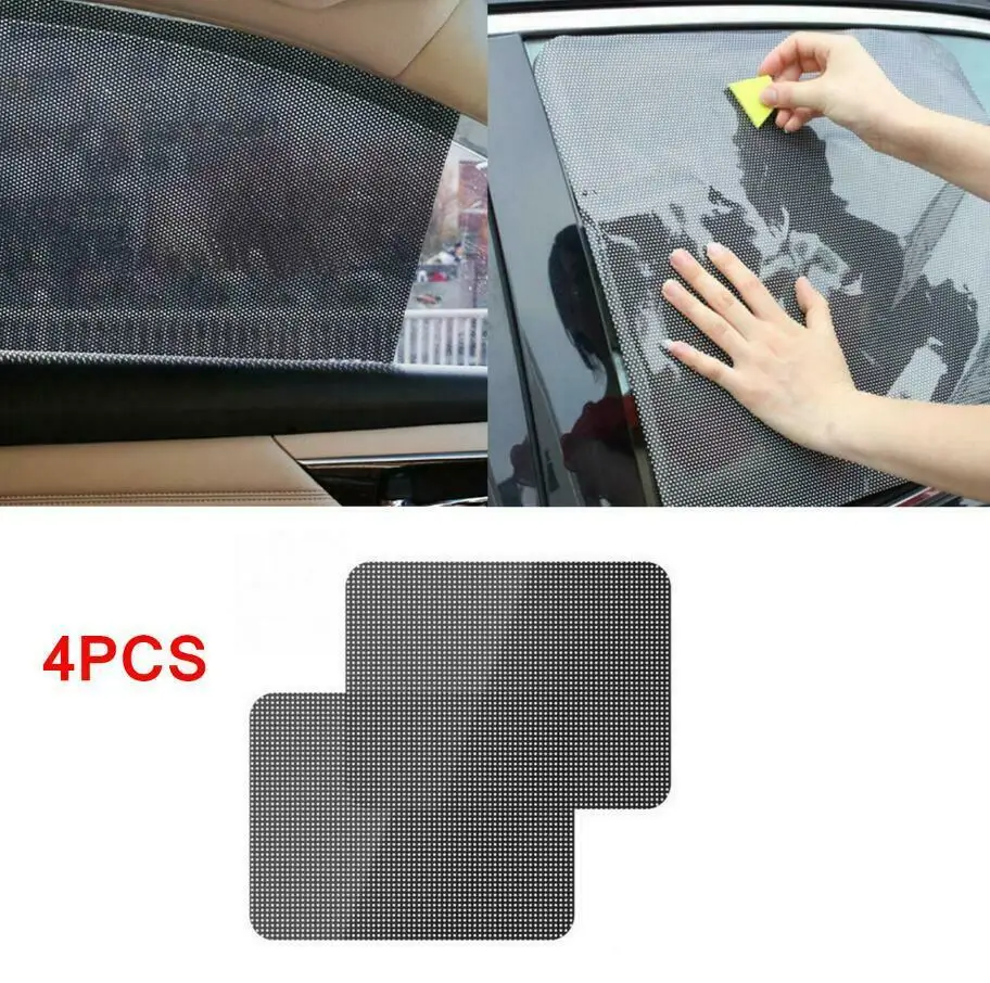 

4 шт. многоразовые ПВХ для автомобиля, навес от солнца для окон крышка статического цепляться Экран 16 1/2 "х15"