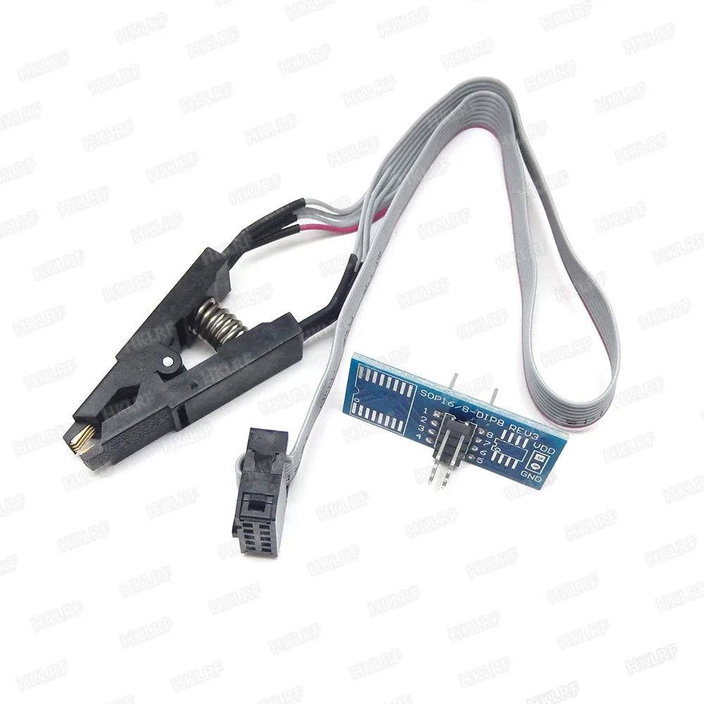 Зажим для тестирования микросхемы SOIC8 SOIC16 SOP8 Flash Chip IC используется программатора