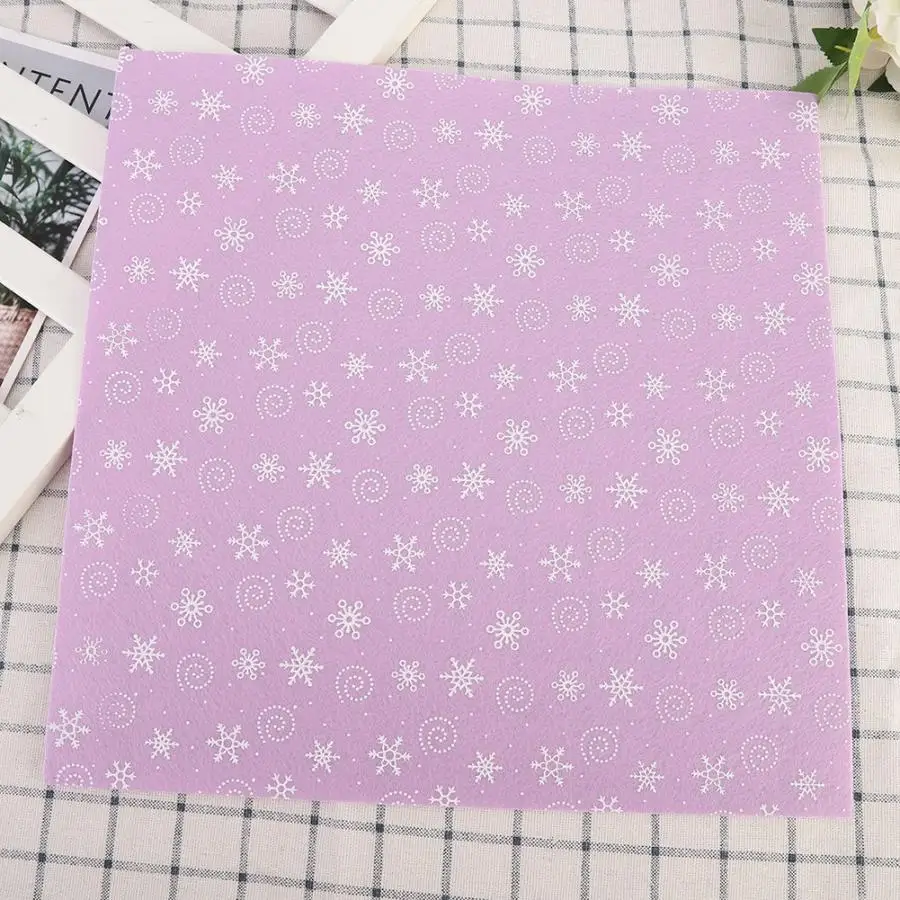 10 шт. рисунок снега ручной работы Нетканая Ткань Ремесло квадратный лист DIY