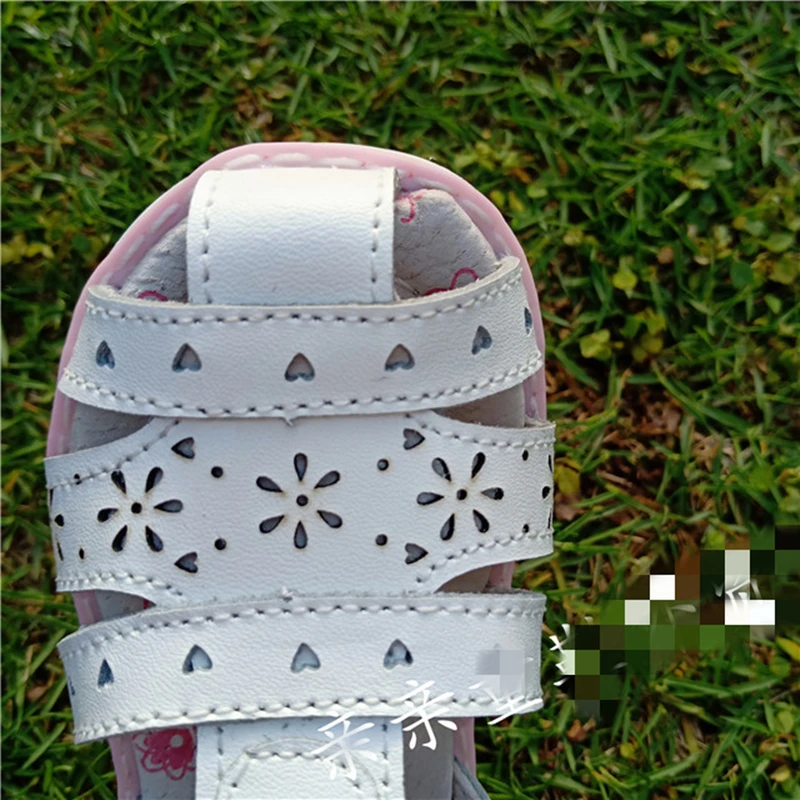 Летние ортопедические туфли из натуральной кожи для девочек 1 пара детские