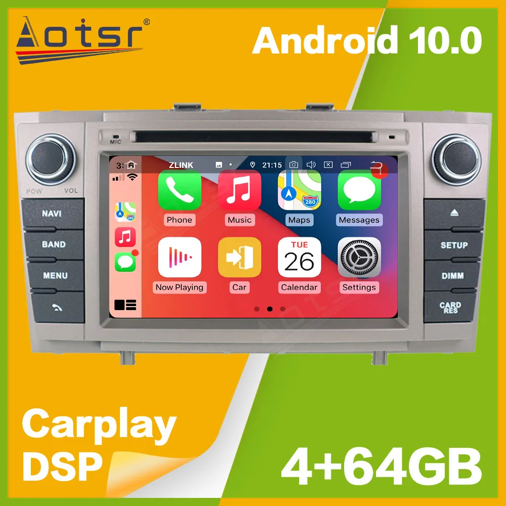 Автомобильный плеер Android 10 PX5/PX6 навигация для Toyota Avensis2009-2016 автомобильный