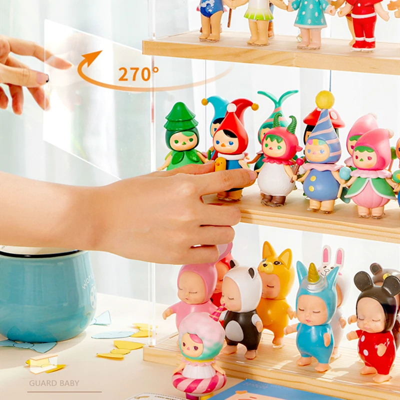 Глухая коробка Подставка для хранения акриловая ручная Кукла пузырчатая матовая