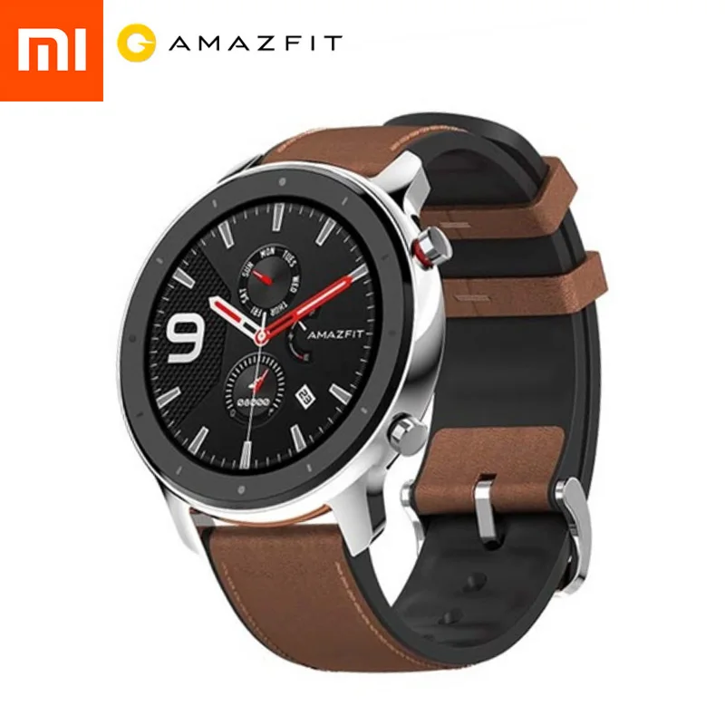 Оригинальные Смарт-часы Xiaomi Mijia Huami Amazfit GTR, спортивные, gps, водонепроницаемые, gps, для плавания, AMOLED экран, умные часы