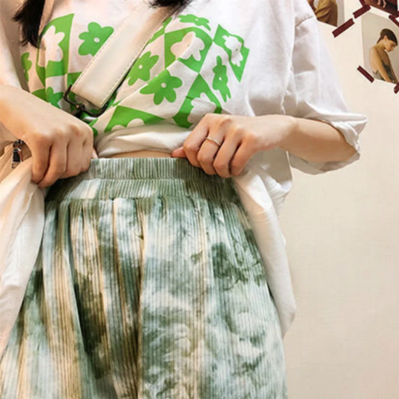 

Pants Women Tie Dye Harajuku Ins Hot Selling Elastic Waist Stylish Art Couples Soft Streetwear Fashion Students Punk Unisex BF