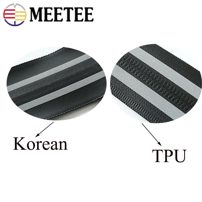 2 м 5 # разъемная застежка-молния крепления светоотражающей полоски