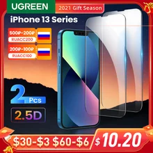 UGREEN HD Clear Screen Protector for iPhone 13 Pro Max 2pcs Full Cover Protective Glass Film for iPhone 13 Pro Tempered Glass