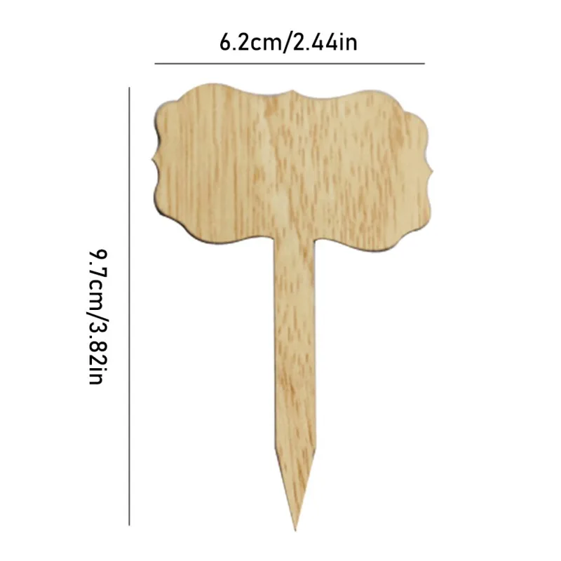

60Pcs Bamboo Plant Labels Eco-Friendly T-Type Wooden Plant Sign Tags Garden Markers Decorative Garden Tags For Seeds