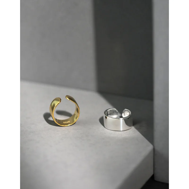 Женские сережки клипсы YPAY корейские простые серьги манжеты из 100% настоящего