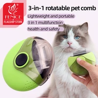 fenice three in one rotating pet comb dog cat brush dematting comb tangles deshedding open knit comb cats and dogs flea removal