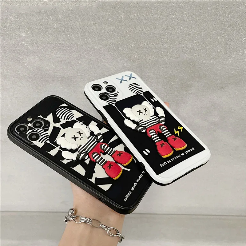 new sesame street violent bear phone case for iphone 12 pro max 11 pro max 7 8 plus xr x xs max cool smartphone cover shell free global shipping