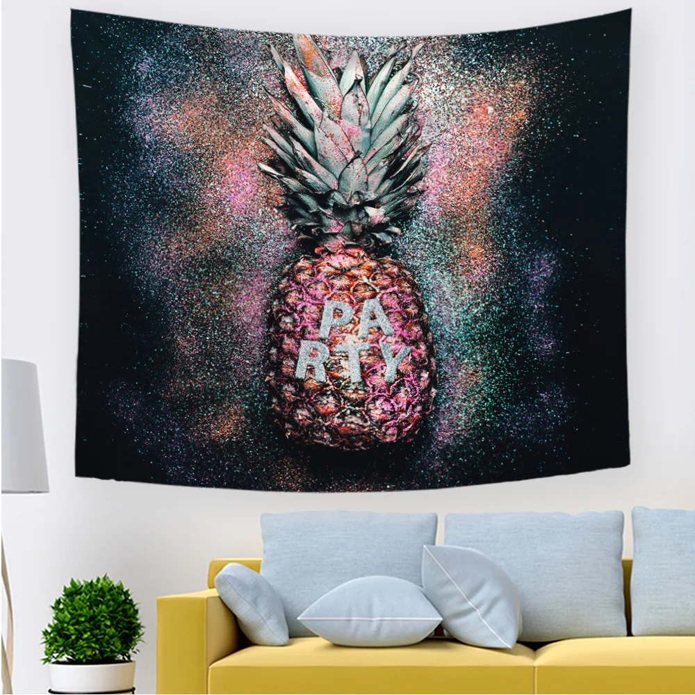 Summer Colorful Pineapple Tapestry Beach Towel Mat Life Tree Blanket Decor Outdoor Travel Cloth Home | Дом и сад