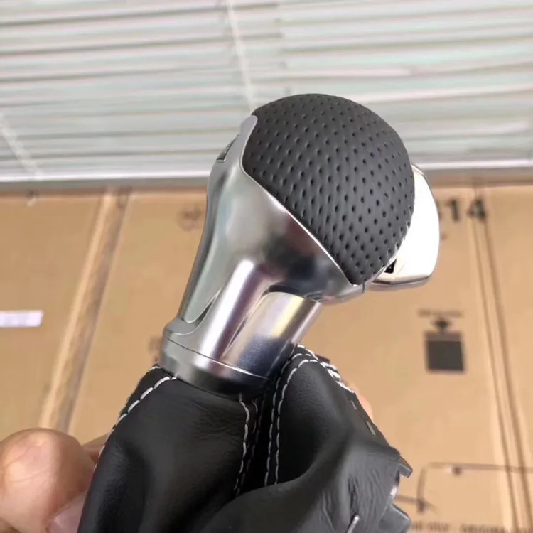 OEM для Audi A3 S3 ручка переключения передач перфорированная кожа Красная строчка |
