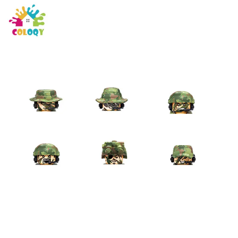 

COLOQY WW2 Soldiers Minifigures Blocks US Toys Action Figure Weapons Guns Accessories War Figurine Bricks Toys Kids Gift