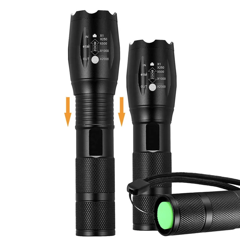 

LED 10W 1200 Lumens 500m Focusing White Strong Light Flashlight LED Camping Powerful Bike Lights Outdoor Tools 1pcs